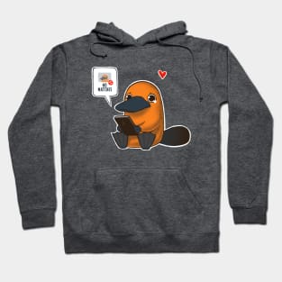 No Love for Me- No matches - Funny Cute Platypus Hoodie